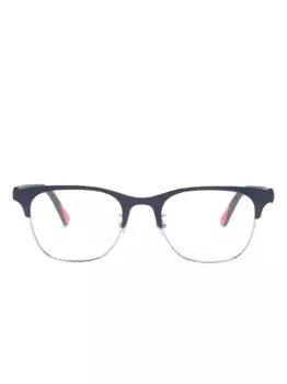 Очки в квадратной оправе с логотипом Moncler Eyewear, синий