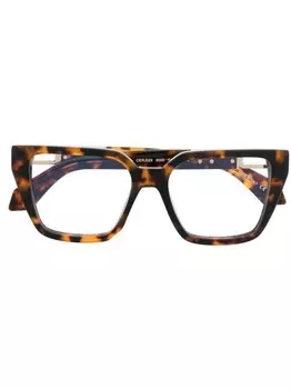 Очки в квадратной оправе с логотипом Off-White Eyewear, коричневый