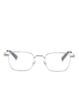 Очки в квадратной оправе Saint Laurent Eyewear, серебряный