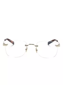 Очки в квадратной оправе Saint Laurent Eyewear, золотой
