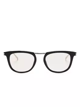 Очки в квадратной оправе Saint Laurent Eyewear, черный