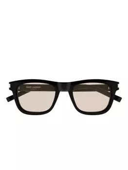 Очки в квадратной оправе Saint Laurent Eyewear, черный
