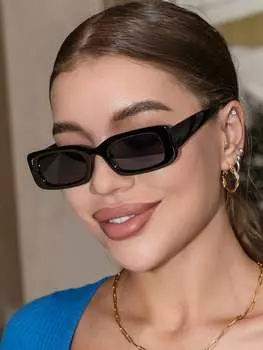 Очки в квадратной оправе, серый