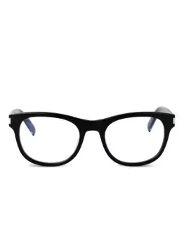 Очки в квадратной оправе SL 663 Saint Laurent Eyewear, черный