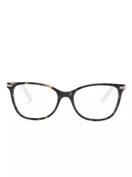 Очки в квадратной оправе Swarovski, коричневый