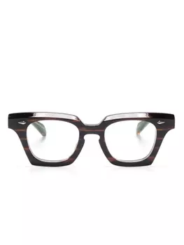 Очки в квадратной оправе Takaori, коричневый