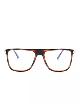 Очки в квадратной оправе TOM FORD Eyewear, коричневый