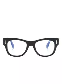 Очки в квадратной оправе TOM FORD Eyewear, черный
