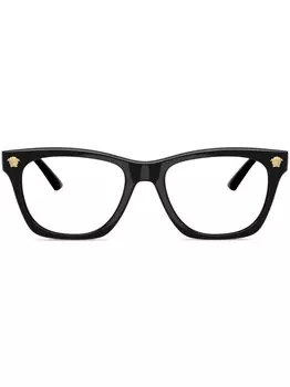 Очки в квадратной оправе Versace Eyewear, черный