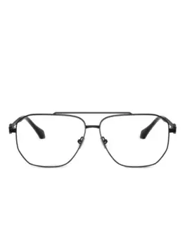 Очки в квадратной оправе Versace Eyewear, черный