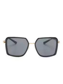 Очки в квадратной оправе Versace Eyewear, черный