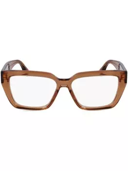 Очки в квадратной оправе Victoria Beckham Eyewear, коричневый