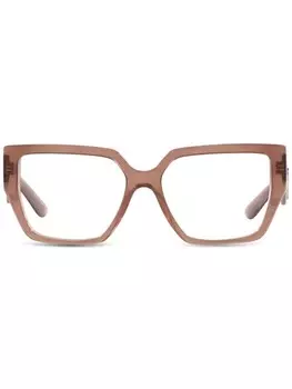 Очки в массивной оправе Dolce & Gabbana Eyewear, коричневый
