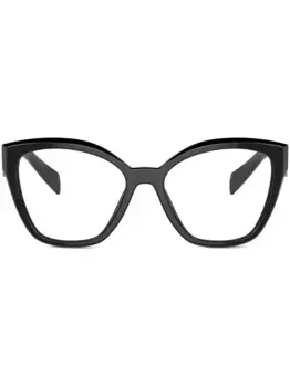 Очки в массивной оправе Prada Eyewear, черный