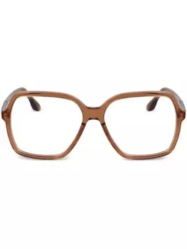 Очки в массивной оправе Victoria Beckham Eyewear, коричневый