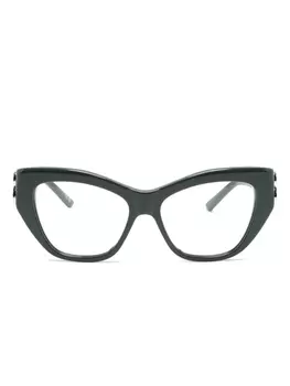 Очки в оправе 'бабочка' Balenciaga Eyewear, зеленый