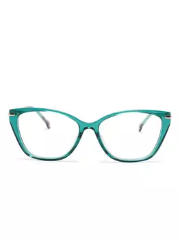 Очки в оправе-бабочке Carolina Herrera, зеленый