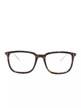 Очки в оправе черепаховой расцветки Gucci Eyewear, коричневый