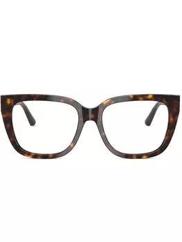 Очки в оправе черепаховой расцветки Jimmy Choo Eyewear, коричневый