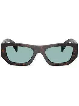 Очки в оправе черепаховой расцветки Prada Eyewear, коричневый