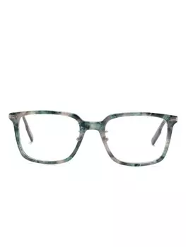 Очки в оправе черепаховой расцветки Zegna, зеленый