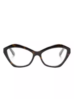 Очки в оправе 'кошачий глаз' Balenciaga Eyewear, коричневый