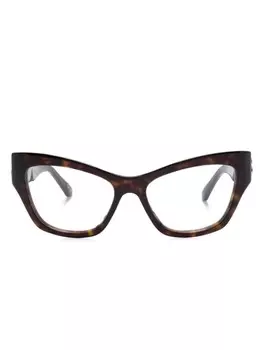 Очки в оправе 'кошачий глаз' Balenciaga Eyewear, коричневый