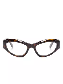Очки в оправе 'кошачий глаз' Balenciaga Eyewear, коричневый