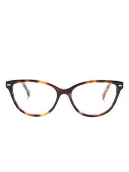 Очки в оправе 'кошачий глаз' Carolina Herrera, коричневый