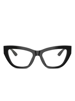 Очки в оправе «кошачий глаз» Dolce & Gabbana Eyewear, черный