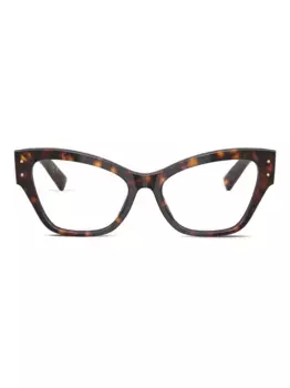 Очки в оправе 'кошачий глаз' Dolce & Gabbana Eyewear, коричневый
