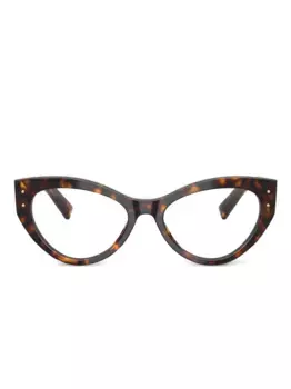Очки в оправе 'кошачий глаз' Dolce & Gabbana Eyewear, коричневый