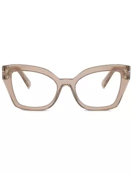 Очки в оправе 'кошачий глаз' Dolce & Gabbana Eyewear, нейтральный