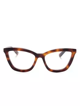 Очки в оправе 'кошачий глаз' Gucci Eyewear, коричневый