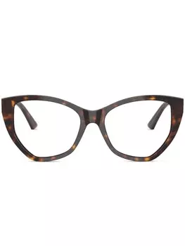 Очки в оправе 'кошачий глаз' Jimmy Choo Eyewear, коричневый