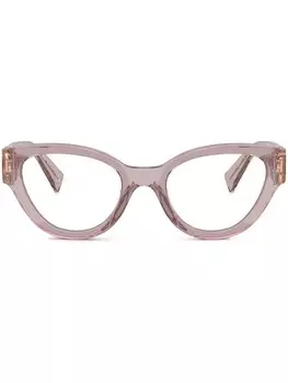 Очки в оправе 'кошачий глаз' Miu Miu Eyewear, фиолетовый
