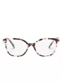 Очки в оправе 'кошачий глаз' Prada Eyewear, розовый