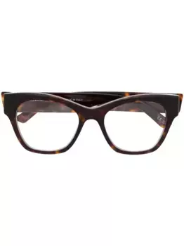 Очки в оправе 'кошачий глаз' с логотипом Balenciaga Eyewear, коричневый