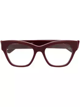 Очки в оправе 'кошачий глаз' с логотипом Balenciaga Eyewear, красный