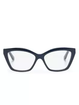 Очки в оправе 'кошачий глаз' с логотипом Balenciaga Eyewear, синий
