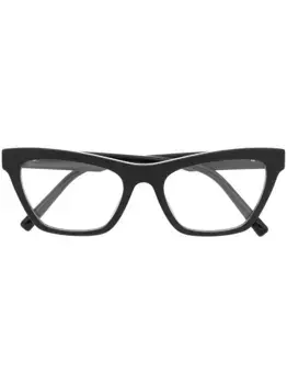 Очки в оправе 'кошачий глаз' с логотипом Dolce & Gabbana Eyewear, черный