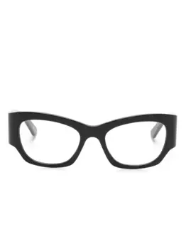 Очки в оправе 'кошачий глаз' с логотипом Balenciaga Eyewear, черный
