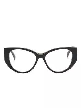 Очки в оправе 'кошачий глаз' с логотипом Max Mara Eyewear, черный