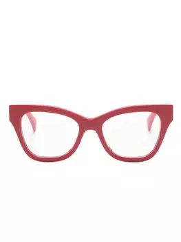 Очки в оправе 'кошачий глаз' с логотипом Gucci Eyewear, красный