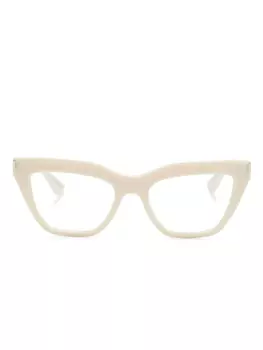 Очки в оправе «кошачий глаз» Saint Laurent Eyewear, белый