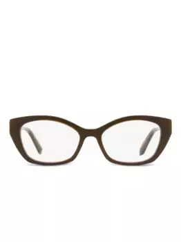 Очки в оправе «кошачий глаз» Swarovski, коричневый