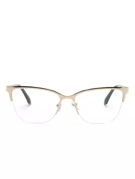 Очки в оправе 'кошачий глаз' Versace Eyewear, золотой