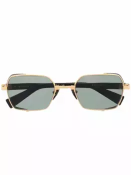 Очки в овальной оправе Balmain Eyewear, черный