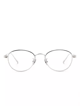 Очки в овальной оправе Cartier Eyewear, серебряный