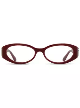 Очки в овальной оправе Gucci Eyewear, красный